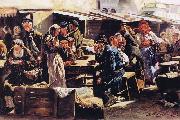 Vladimir Makovsky Dinner Spain oil painting artist